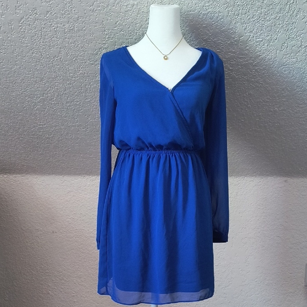 Royal Blue Long Sleeve Dress